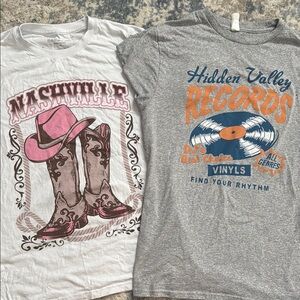 Nashville and Hidden Valley Records Graphic Tees